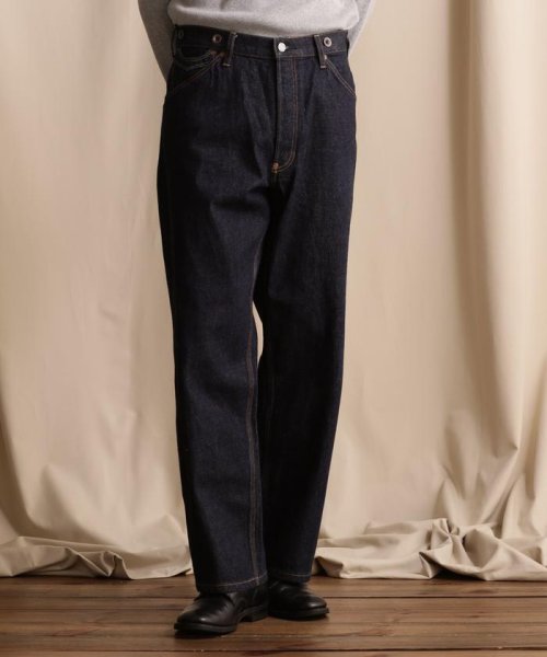 WIDE GRIDE DENIM PANTS/ワイドシルエットデニム