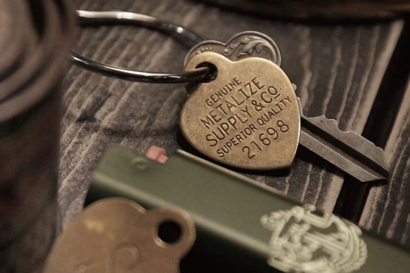 Lucky Brass Tag (Heart)