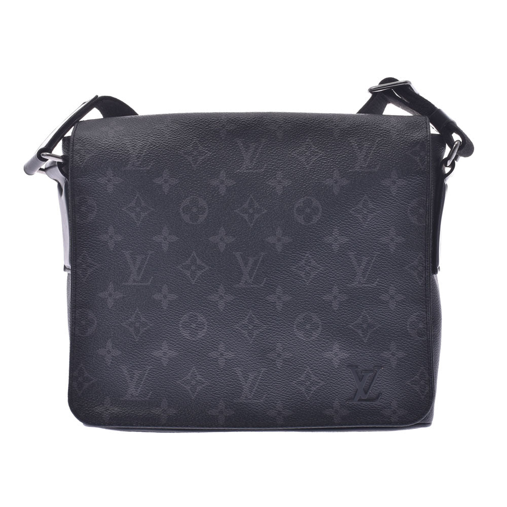 LOUIS VUITTON ルイヴィトン モノグラム エクリプス ディストリクトPM NV2 黒/グレー M45272 メンズ モノグラムエクリプスキャンバス ショルダーバッグ Bランク 中古 