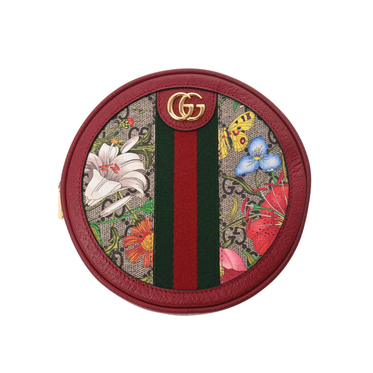 GUCCI グッチ オフディア ミニバッグパック フローラ ベージュ/赤 598661 レディース GGスプリームキャンバス リュック・デイパック 新同 中古 