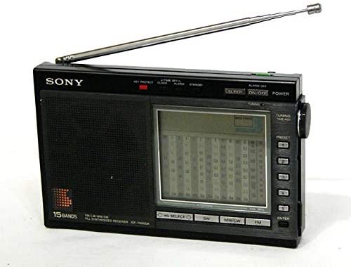 SONY ソニー ICF-7600DA FM/LW/MW/SW1～12 PLLシンセサイザーレシーバー BCLラジオ【中古品】