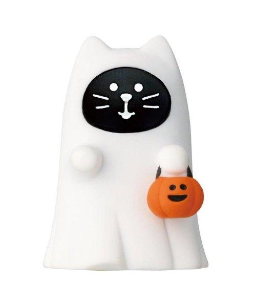 コンコン広場 ハロウィンフェス マスコット おばけかぶり猫 concombre デコレ インテリア かわいい プレゼント グッズ