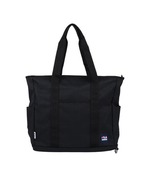 FILA フィラ トートバッグ プリモ2 メンズ レディース 23－30L 大きめ ファスナー付き TOTE BAG ブラック ダーク グレー ネイビー 黒 7