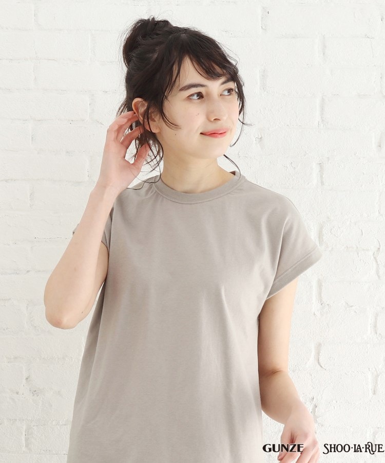 シューラルー/【GUNZE】睡眠専用Tシャツ「寝るT」sweet label(フレンチスリーブ）