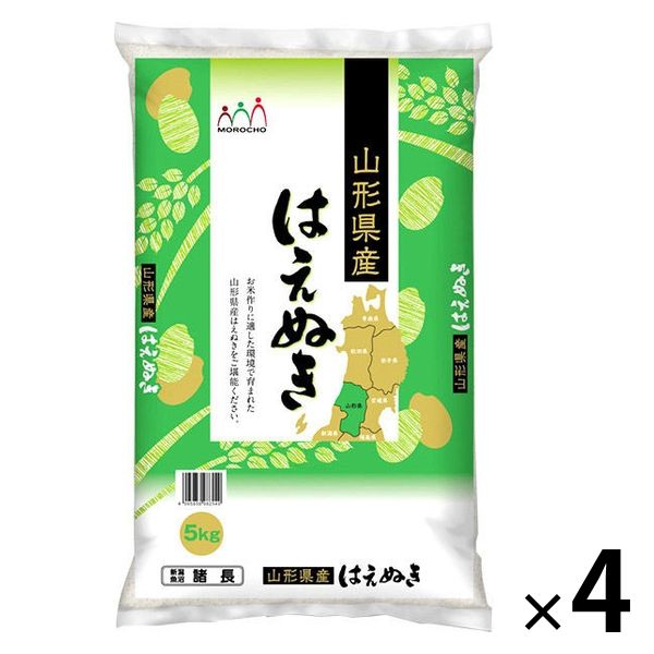 山形県産 はえぬき 20kg(5kg×4袋) 【精白米】 令和5年産 米 お米