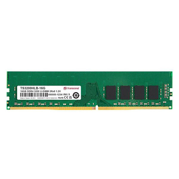 デスクトップ向け増設メモリ DDR4-3200 16GB トランセンド PCメモリ UDIMM TS3200HLB-16G 1枚