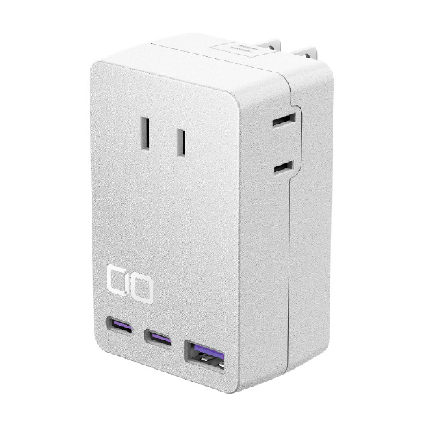 CIO AC充電器 Polaris CUBE WALL 67W ホワイト CIO-PC67W2C1A-AC3-WH