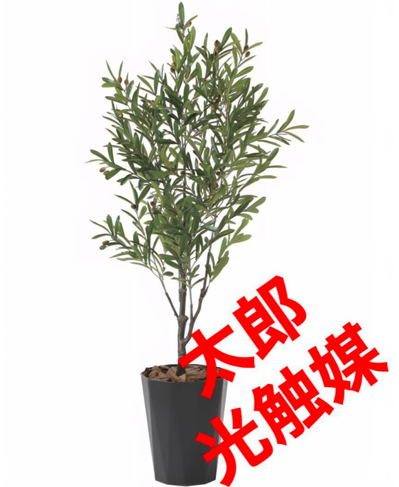 光触媒　人工観葉植物　ウォールグリーン　フェイクグリーン　オリーブ1.651.6