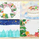 クリスマスのポストカード4枚セット（原画）