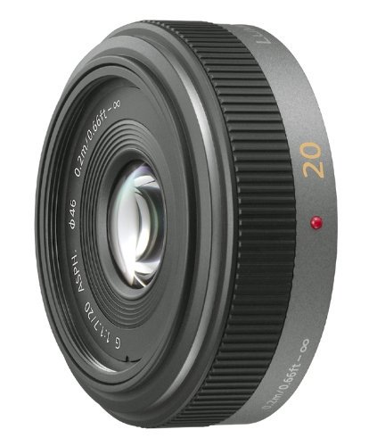 Panasonic マイクロフォーサーズ用 20mm F1.7 単焦点 広角パンケーキレンズ  G ASPH. H-H020【中古品】