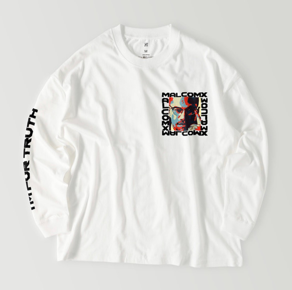 Malcolmx ビックシルエットロングTシャツ