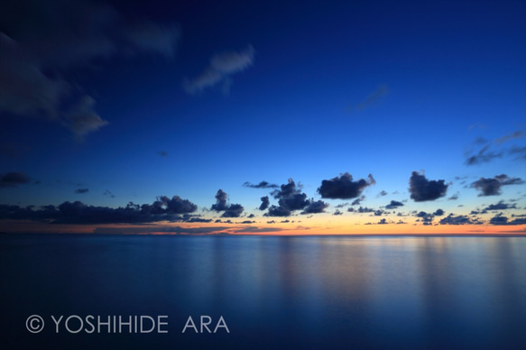 【額装写真】夕暮れのグラデーション