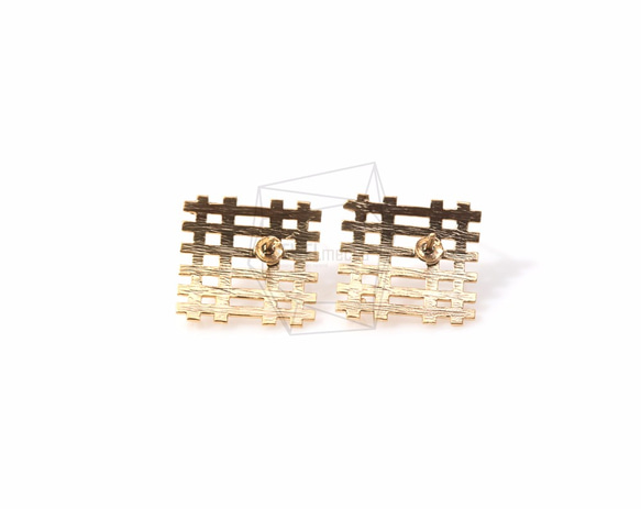 ERG-269-MG【2個入り】ダイヤモンドグリッドピアス,Diamonds Grid Ear Post