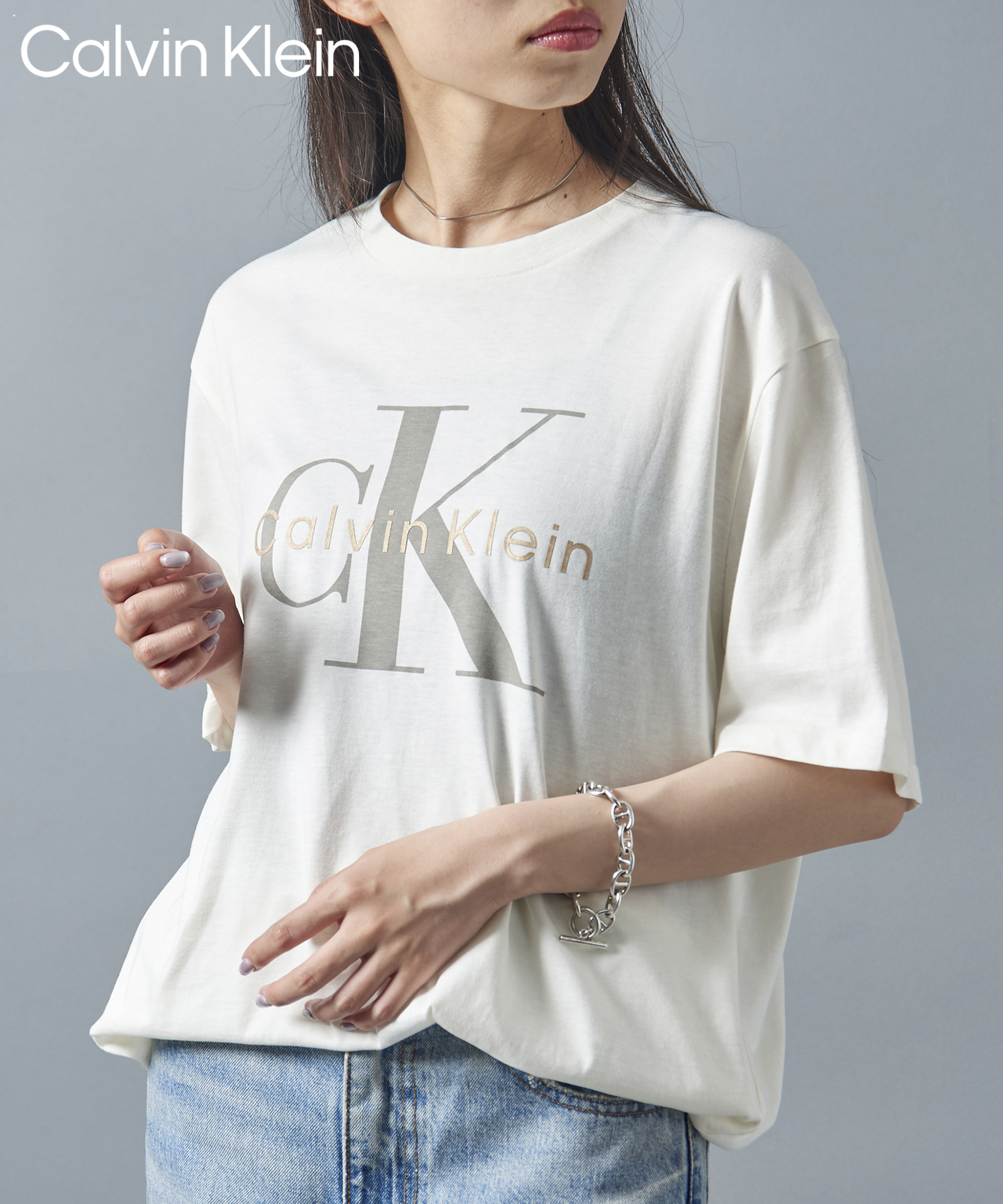 カルバンクライン/【Calvin Klein / カルバンクライン】フロントロゴ プリント Tシャ･･･