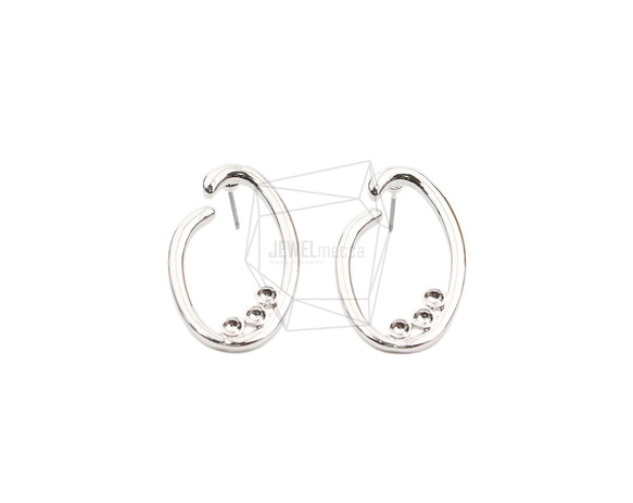 ERG-2012-R【2個入り】ラウンドピアス,Round Post Earring/19.7mm X 34.5.mm