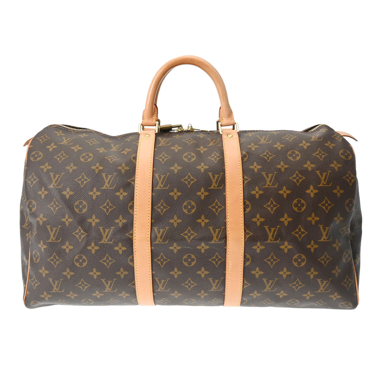 LOUIS VUITTON ルイヴィトン モノグラム キーポル 50 ブラウン M41426 ユニセックス モノグラムキャンバス ボストンバッグ ABランク 中古 