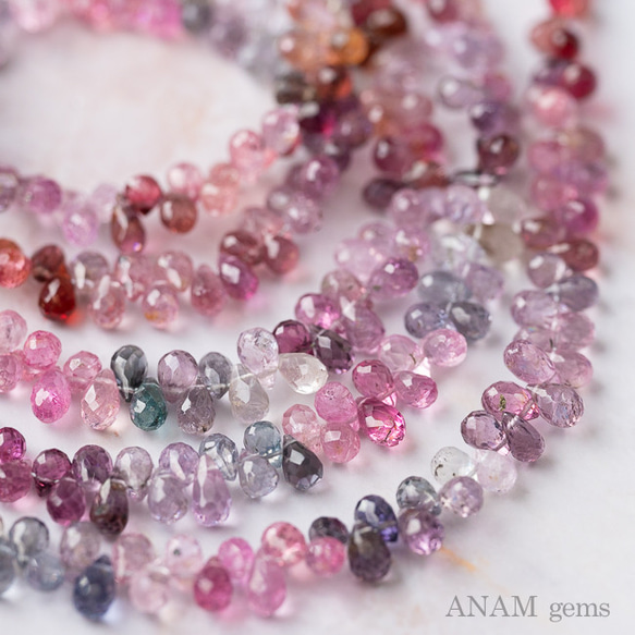 【再入荷】【約10cm】マルチカラー スピネル ドロップカット★ANAMgems