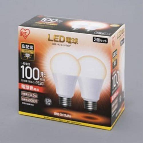 アイリスオーヤマ LDA14L-G-10T52P LED電球 一般電球形 1520lm(電球色相当)ECOHILUX