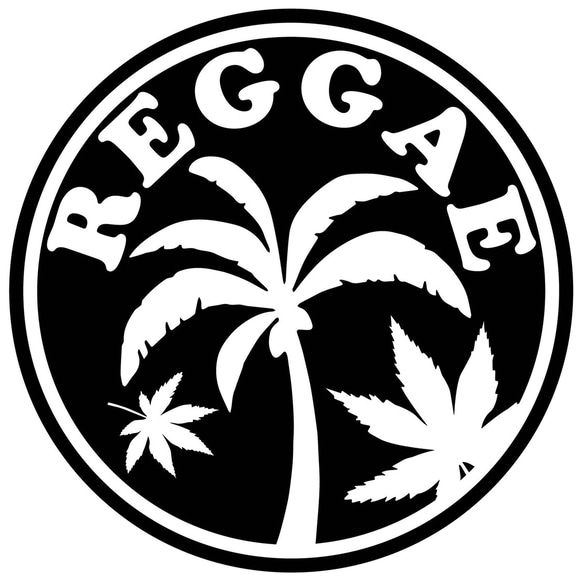 カッティングシート レゲエ REGGAE 給油口 カー ステッカー 送料無料