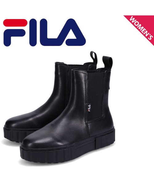 FILA フィラ サイドゴアブーツ サンドブラスト チェルシー レディース SAND BLAST CHELSEA ブラック 黒 WFW22054－001