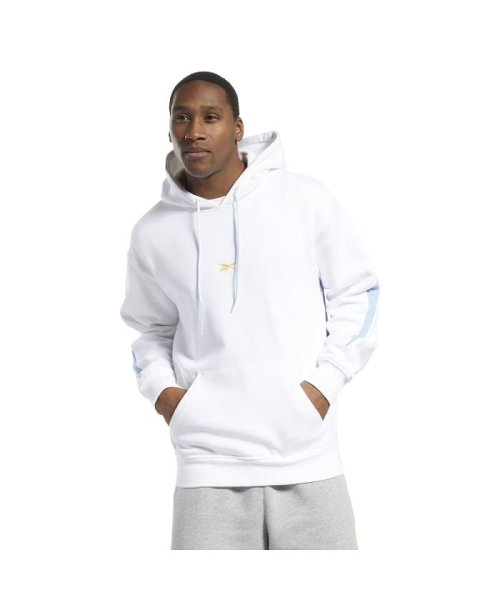 バスケットボール バック ベクター フリース フーディー / Basketball Back Vector Fleece Hoodie