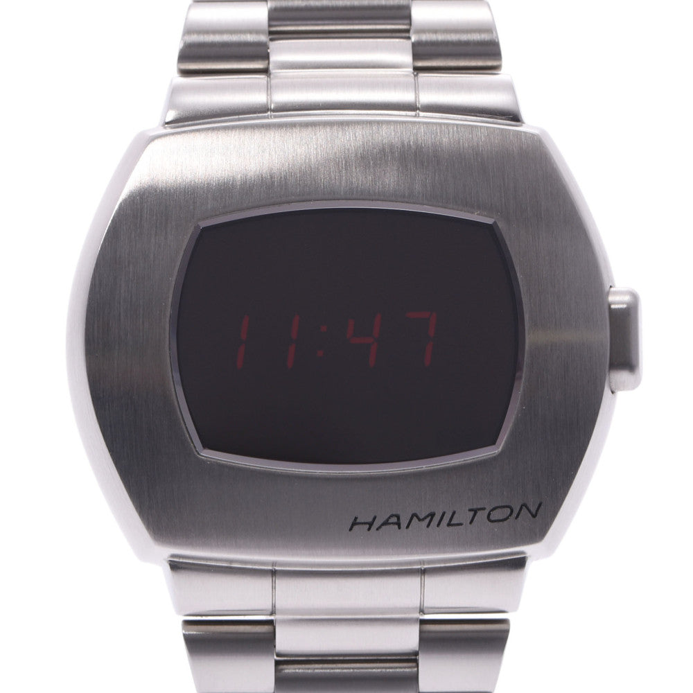 HAMILTON ハミルトン パルサー H52414130 ボーイズ SS 腕時計 クオーツ 黒文字盤 ABランク 中古 