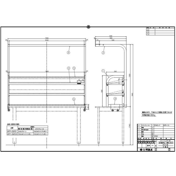 サカエ 作業台 オプション計測器架台 KFP-150T2