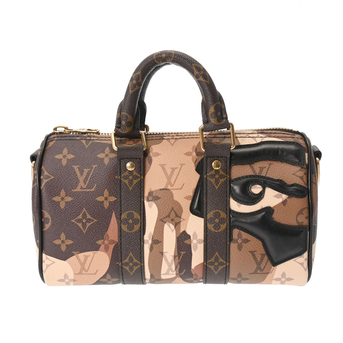 LOUIS VUITTON ルイヴィトン モノグラム キーポル バンドリエール 25 2023年秋冬 ブラウン M46678 ユニセックス モノグラムキャンバス レザー ショルダーバッグ 新同 中古 