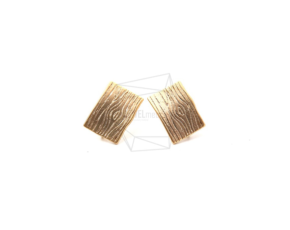 ERG-1123-MG【2個入り】ウッドストライプピアス,Wood Stripes Post Earrings