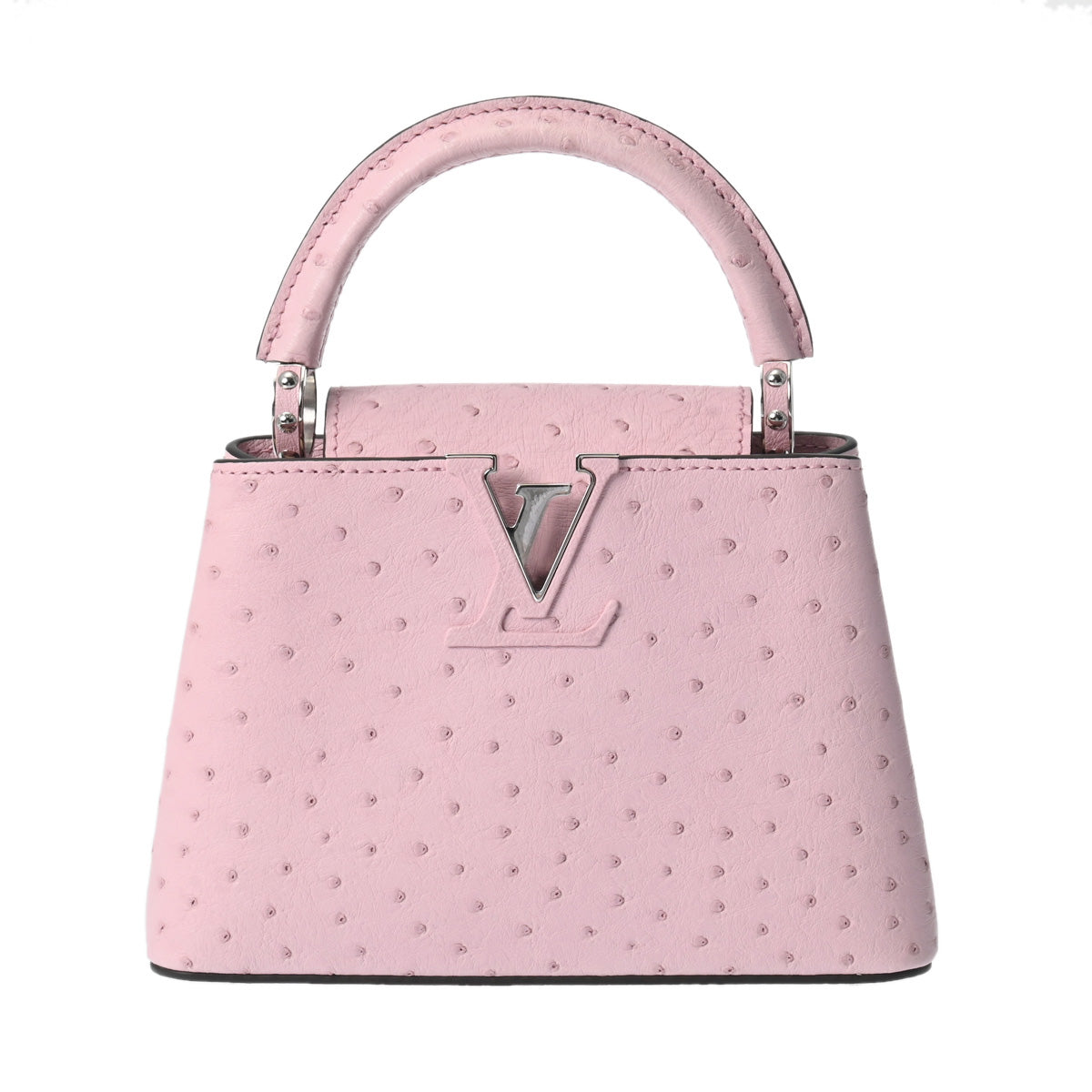 LOUIS VUITTON ルイヴィトン カプシーヌ MINI ピンク M99334 レディース オーストリッチ ハンドバッグ 未使用 