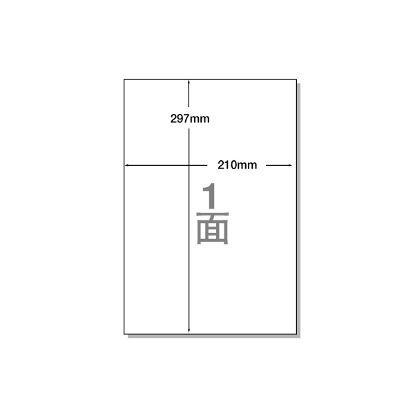 NANA ラベルシールナナコピーA4 ノーカット 再剥離 100シート F805743-C1ZF