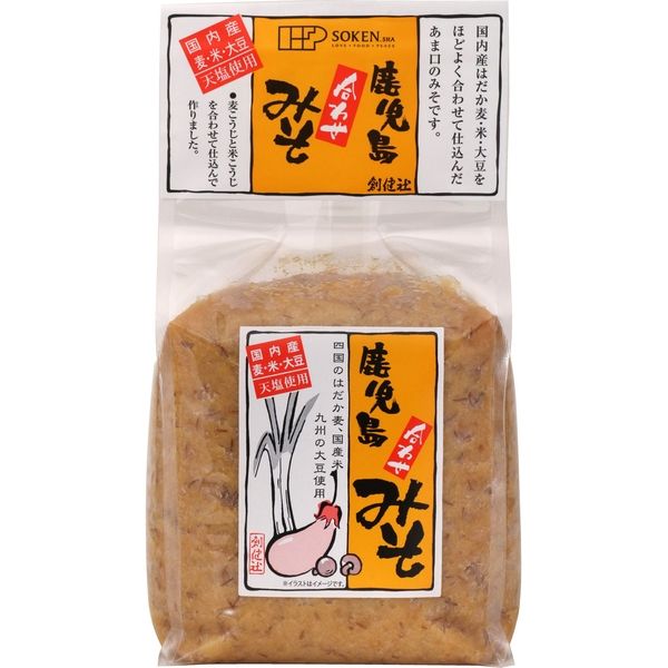 創健社 鹿児島合わせみそ 1kg 119525　1セット（ 1kg×10）（直送品）