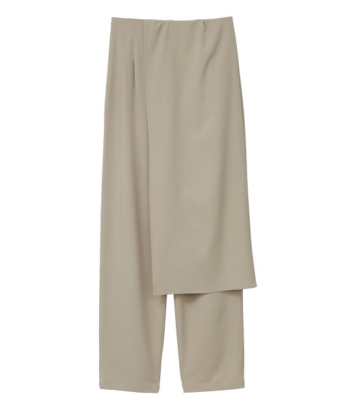 WRAP SKIRT LAYER PANTS