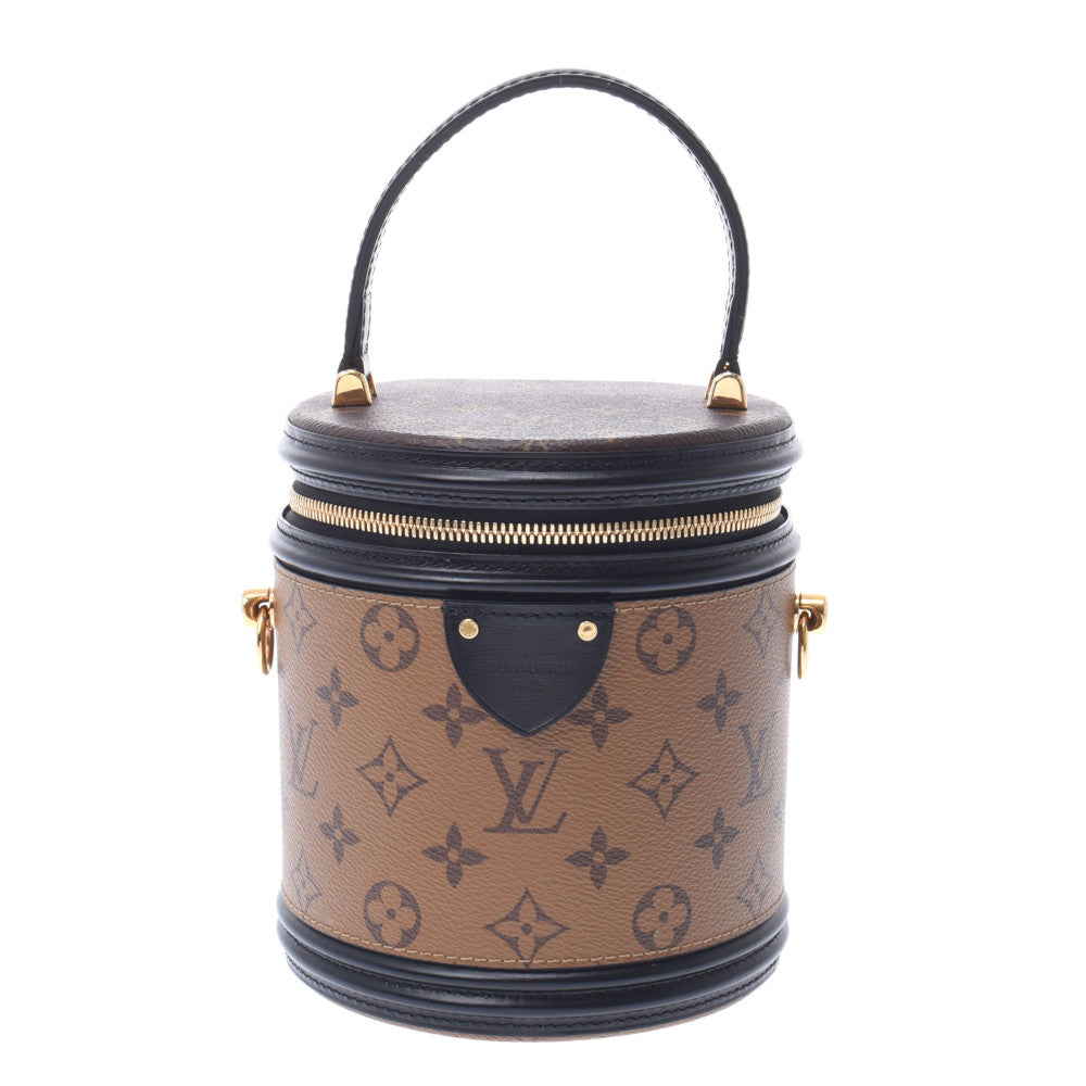 LOUIS VUITTON ルイヴィトン モノグラムリバース カンヌ ブラウン/キャメル系 M43986 レディース モノグラムリバースキャンバス 2WAYバッグ Bランク 中古 