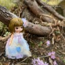 《受注制作》flower fairy dress （ブルー）