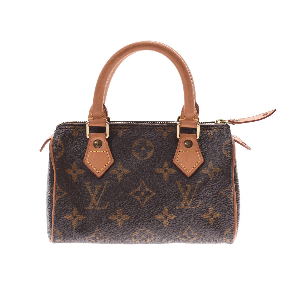 LOUIS VUITTON ルイヴィトンミニスピーディ 2WAYバッグ  14145 ブラウン レディース モノグラムキャンバス ハンドバッグ M41534  中古