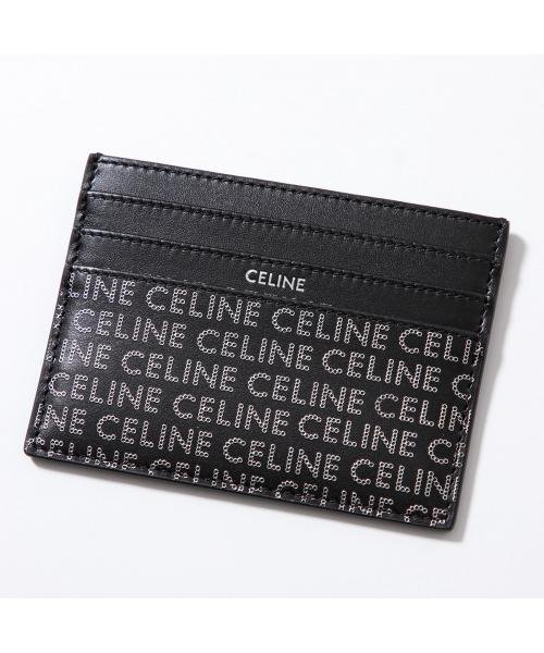 CELINE カードケース 10K913FGH.38SI レザー ロゴ プリント