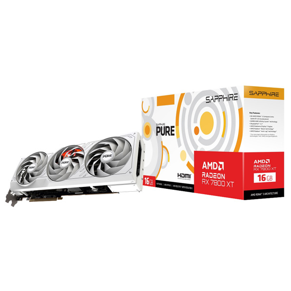 Sapphire グラフィックカード PURE Radeon RX 7800 XT GAMING OC 16GB GDDR6 113300320G