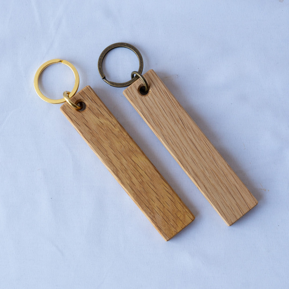 木の端材key ring / White oak