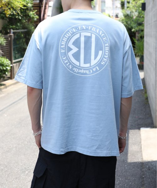 【MCL / エムシーエル】Over size back print Tee/オーバーサイズ バックプリント Tシャツ 半袖