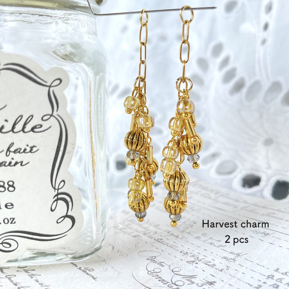 ２pcs★charm・harvest long（ミックスチャーム)