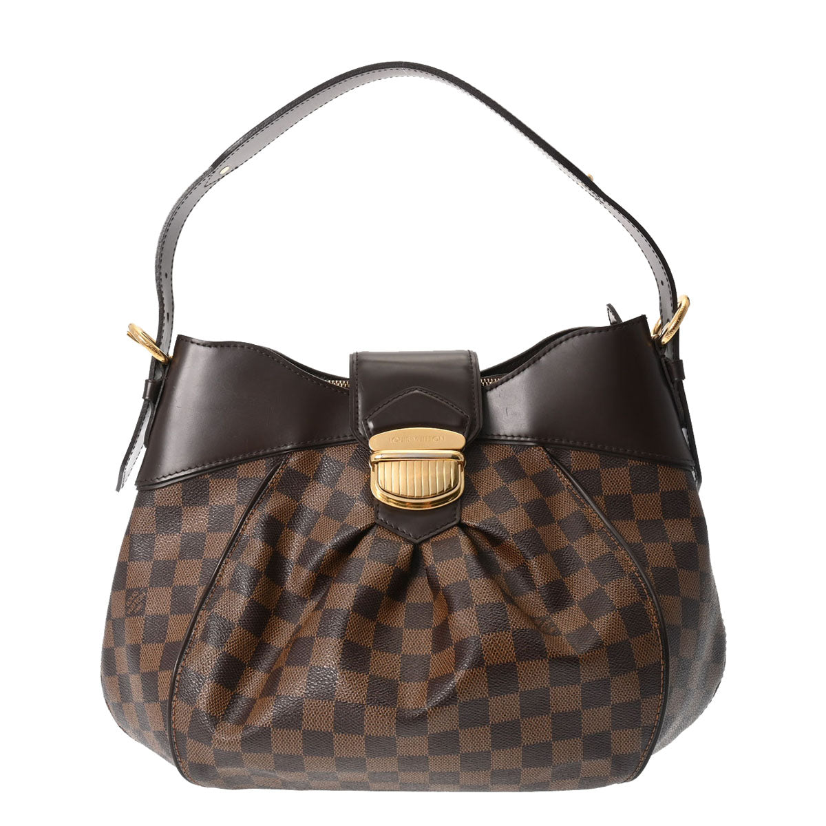 LOUIS VUITTON ルイヴィトン ダミエ システィナ MM ブラウン N41541 レディース ダミエキャンバス ショルダーバッグ ABランク 中古 