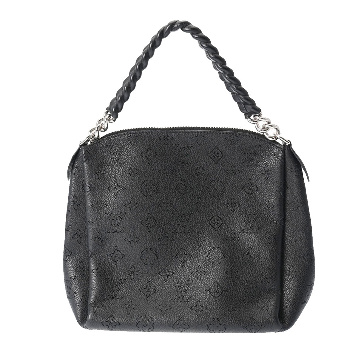 LOUIS VUITTON ルイヴィトン モノグラム マヒナ バビロンチェーン BB 2WAY 黒 M51223 レディース マヒナレザー ハンドバッグ 新同 中古 