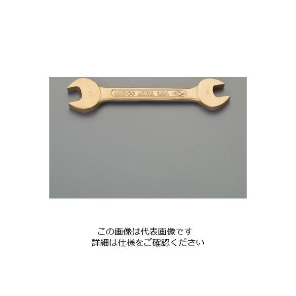 エスコ 11/16”x 3/4” 両口スパナ(ノンスパーキング) EA642LE-8.5 1本（直送品）