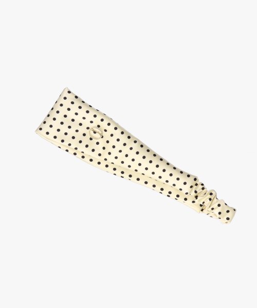 Chapeau d O Polka dot Satin Hairband