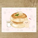 ポストカード『いぬとパンケーキ』 3枚セット