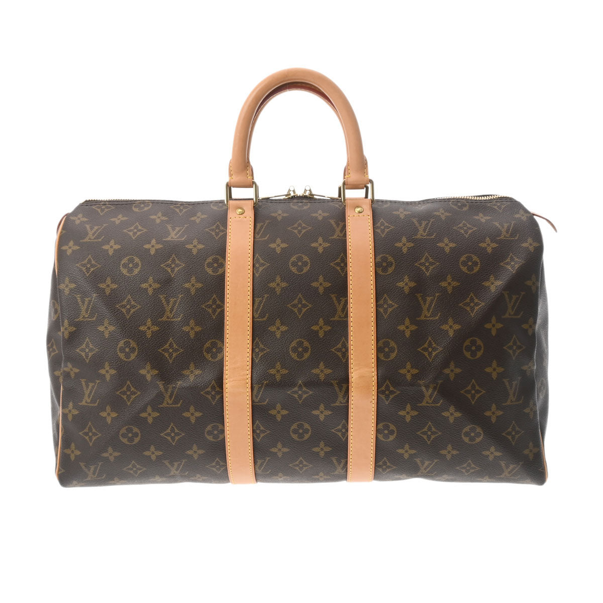 LOUIS VUITTON ルイヴィトン モノグラム キーポル 45 ブラウン M41428 レディース モノグラムキャンバス ボストンバッグ ABランク 中古 