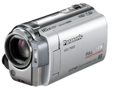 Panasonic デジタルハイビジョンビデオカメラ プラチナシルバー HDC-TM30-S【中古品】