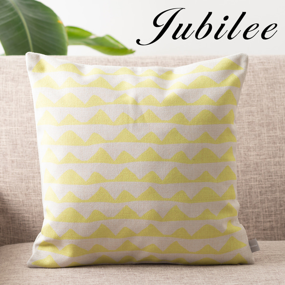 Jubilee リネンクッションカバー 北欧デザイン リップル jubileecushionCC106ymw