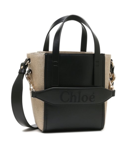 クロエ ハンドバッグ ショルダーバッグ クロエセンス ２WAY ブラック ベージュ レディース CHLOE CHC23AS425L16 001 CHLOE SE